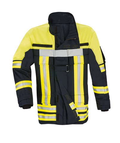 WATEX THL Einsatzjacke schwarzblau/leuchtgelb Front
