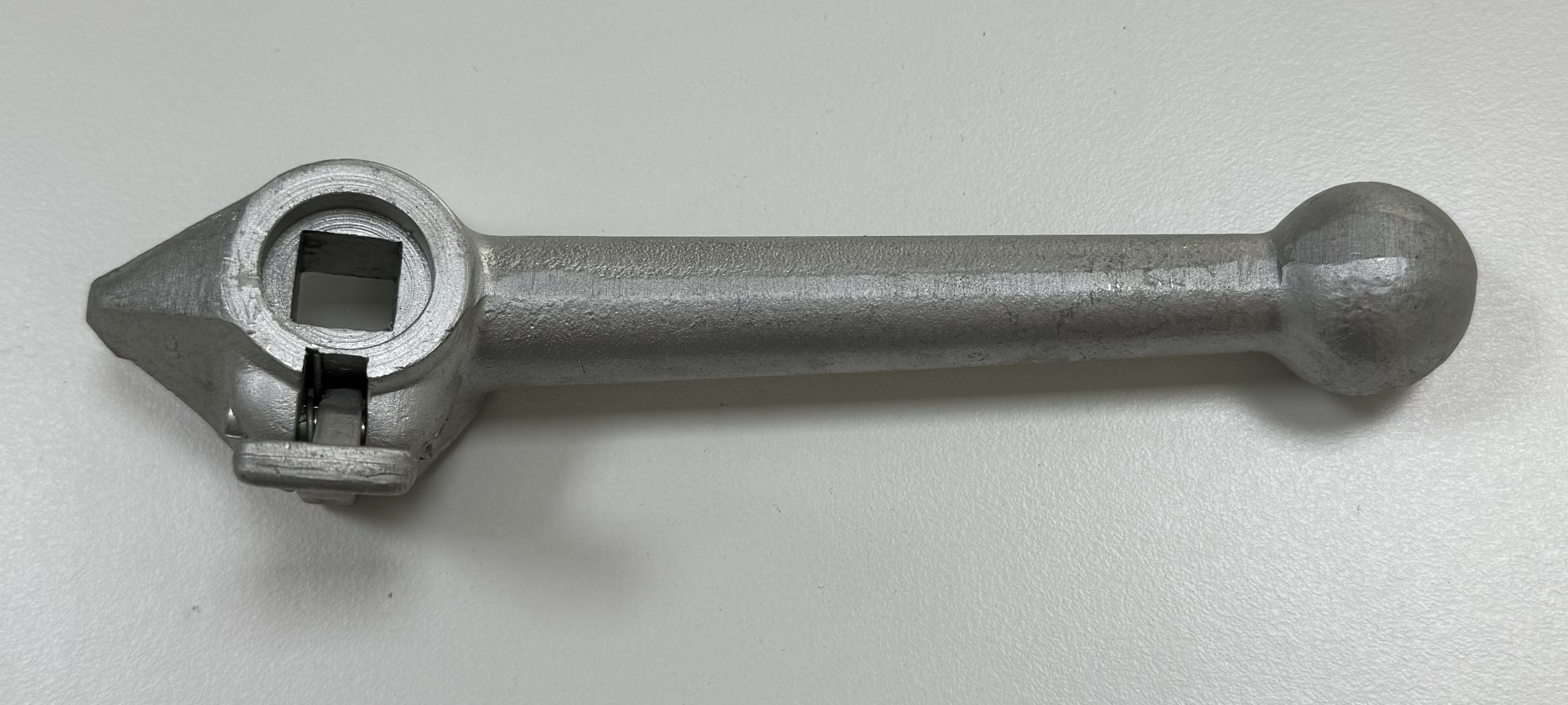 Schalthebel C, mit Vollstrahlsperre, SW 12 x 140, aus Leichtmetall.