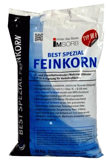 BEST SPEZIAL Feinkorn 10 kg, 0,5-1,2 mm Type III R, Ölbinder