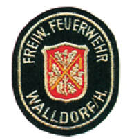 Ärmelabzeichen Köper, FREIWILLIGE FEUERWEHR und dem ORTSNAME