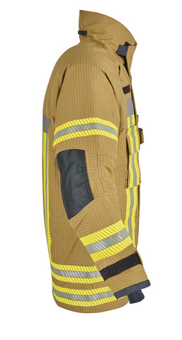 Einsatzjacke X-Pro Comfort - EN 469:2020, Xr2/Xf2/Y2/Z2, karo sandfarben