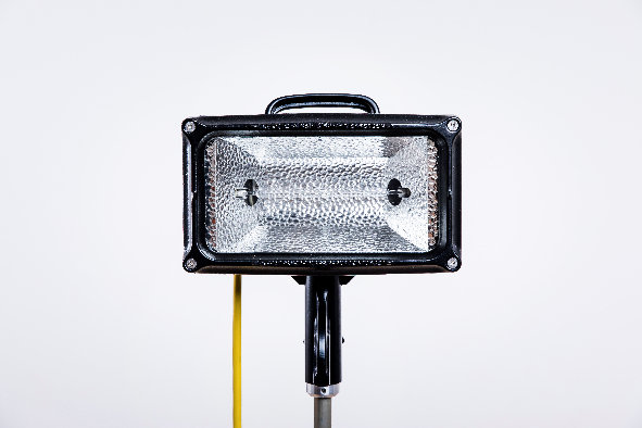 Flutlicht-Scheinwerfer BS 500 IP 54 mit Halogen-Lampe, 500 W