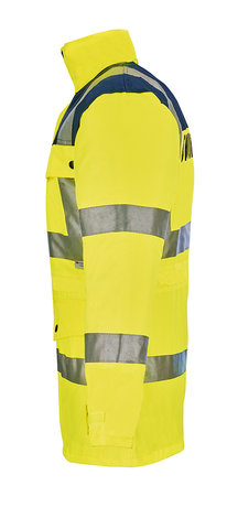 WATEX Warnschutz-Parka, leuchtgelb/blau