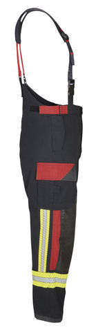 12-6052-rechts Einsatzhose X-Pro, schwarzblau/rot