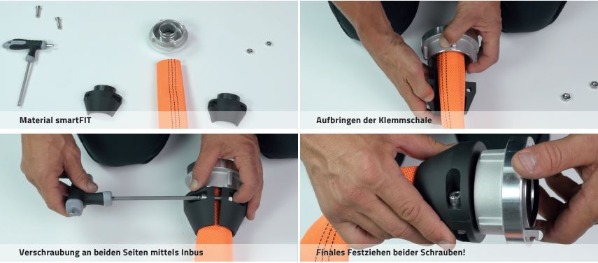 smartFIT-Klemmgleitring Einbindesystem (mit RFID)