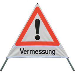 Faltsignal 900 mm mit Feder 2x FEUERWEHR/1x UNFALL