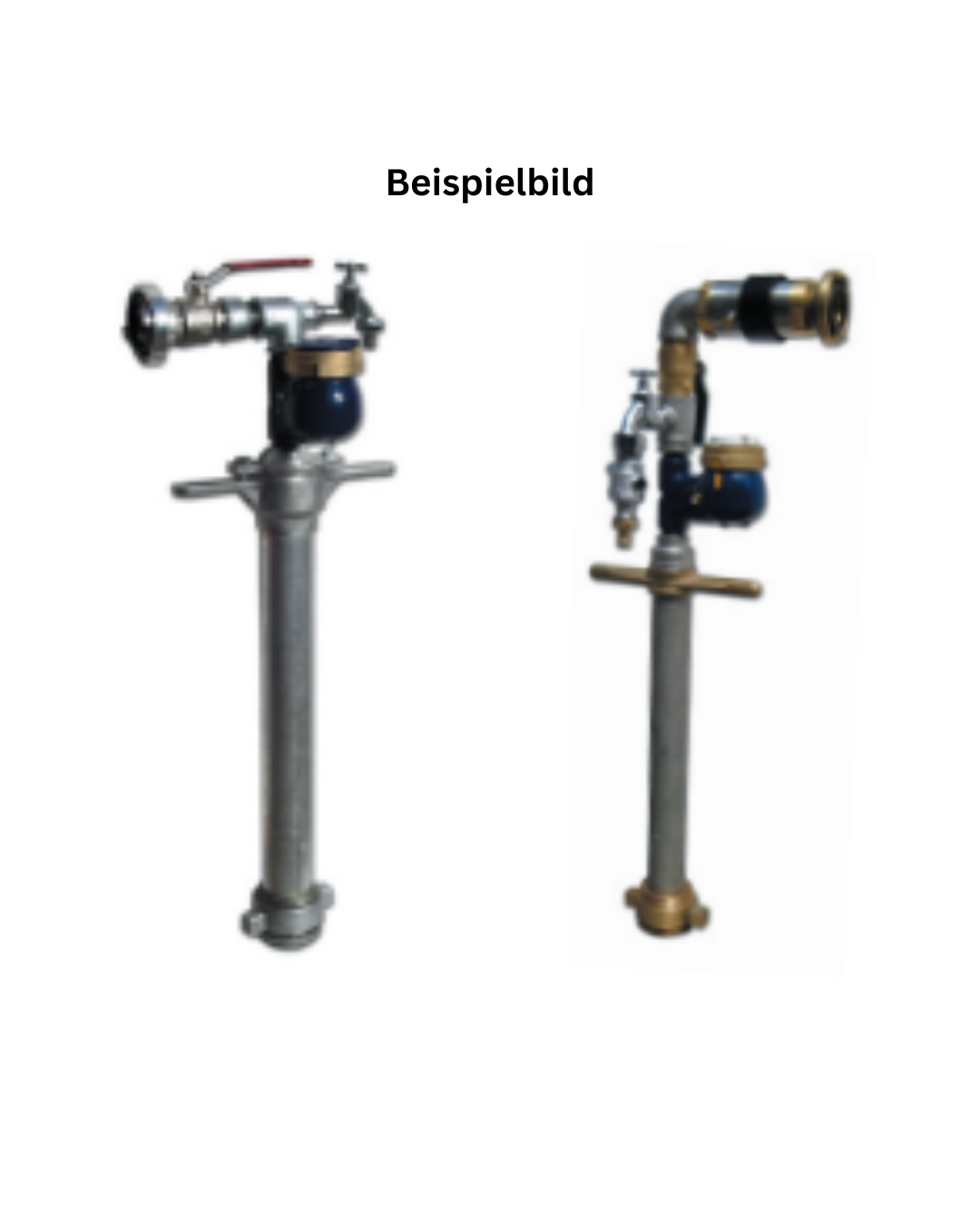 Trinkwasserstandrohr DN80 mit Wasserzähler MS QN 6 - 10m³/h