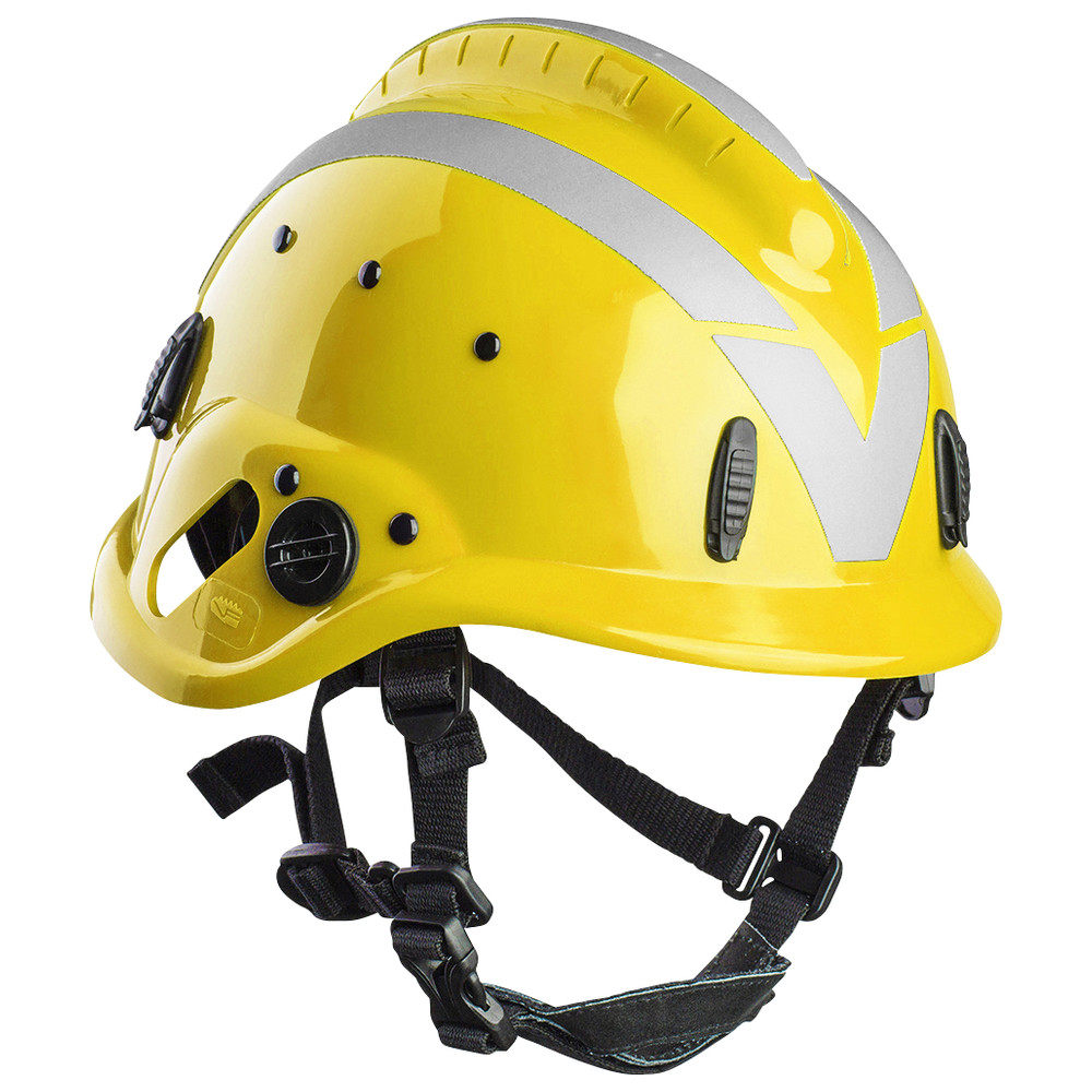 Vallfirest Waldbrandhelm VFT1, gelb, mit silber reflex