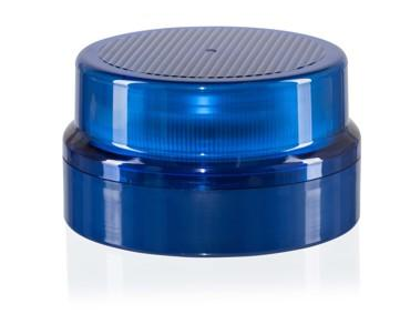 Doppelblitz-Kennleuchte blau NOVA-S, 9-32 V
