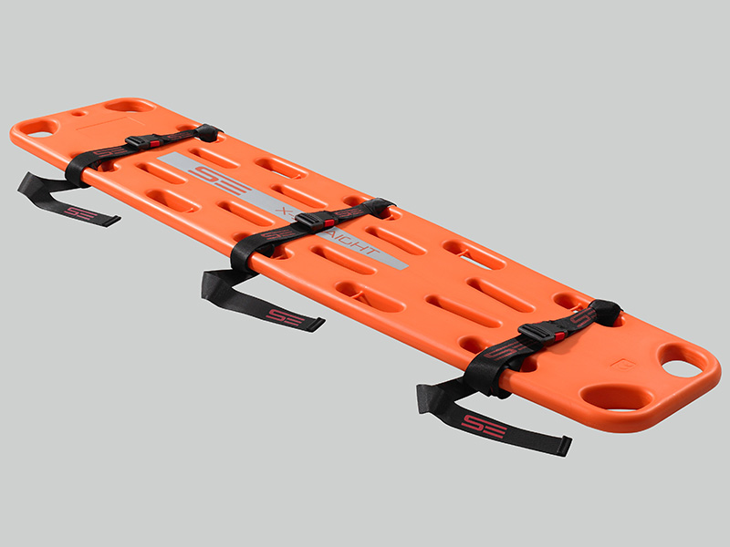 Rettungsbrett X-STRAIGHT, Set mit 3-teiligem Gurtsystem