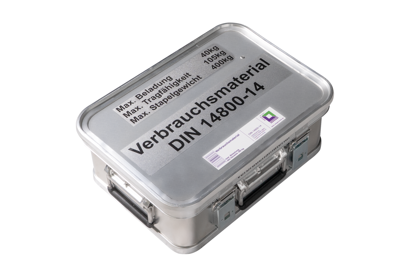 MUNK Kasten mit Deckel für Verbrauchsmaterial DIN 14880, Größe 4