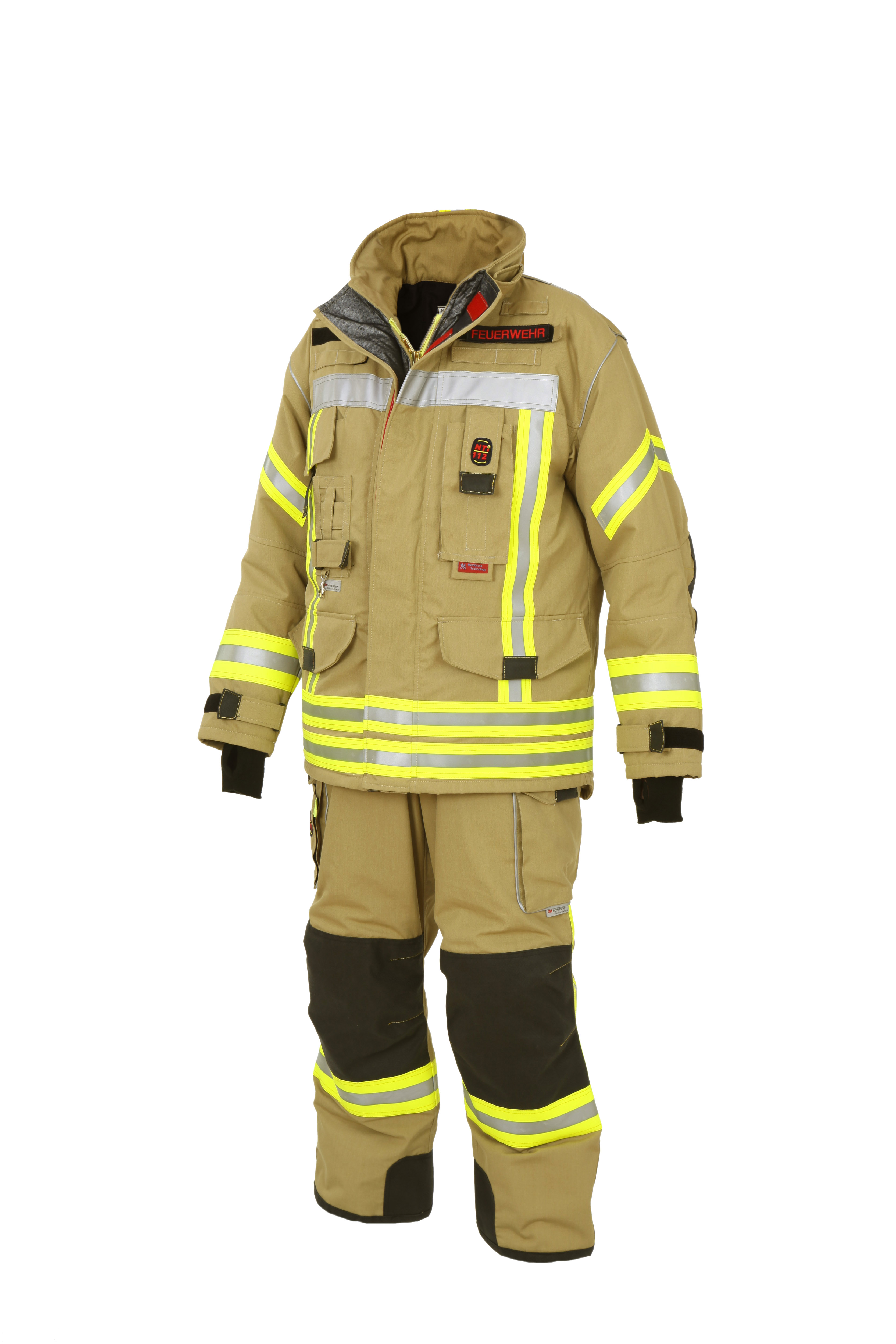 NOVOTEX Feuerwehr-Überjacke NTI goldfarben EN 469