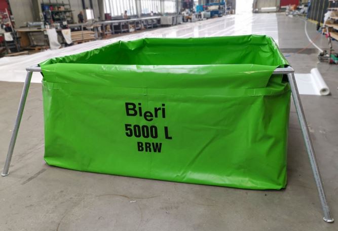 Faltbeh-lter-Bieri Stützgerüst aus Stahlrohren für Behälter BW 4 3.000 l