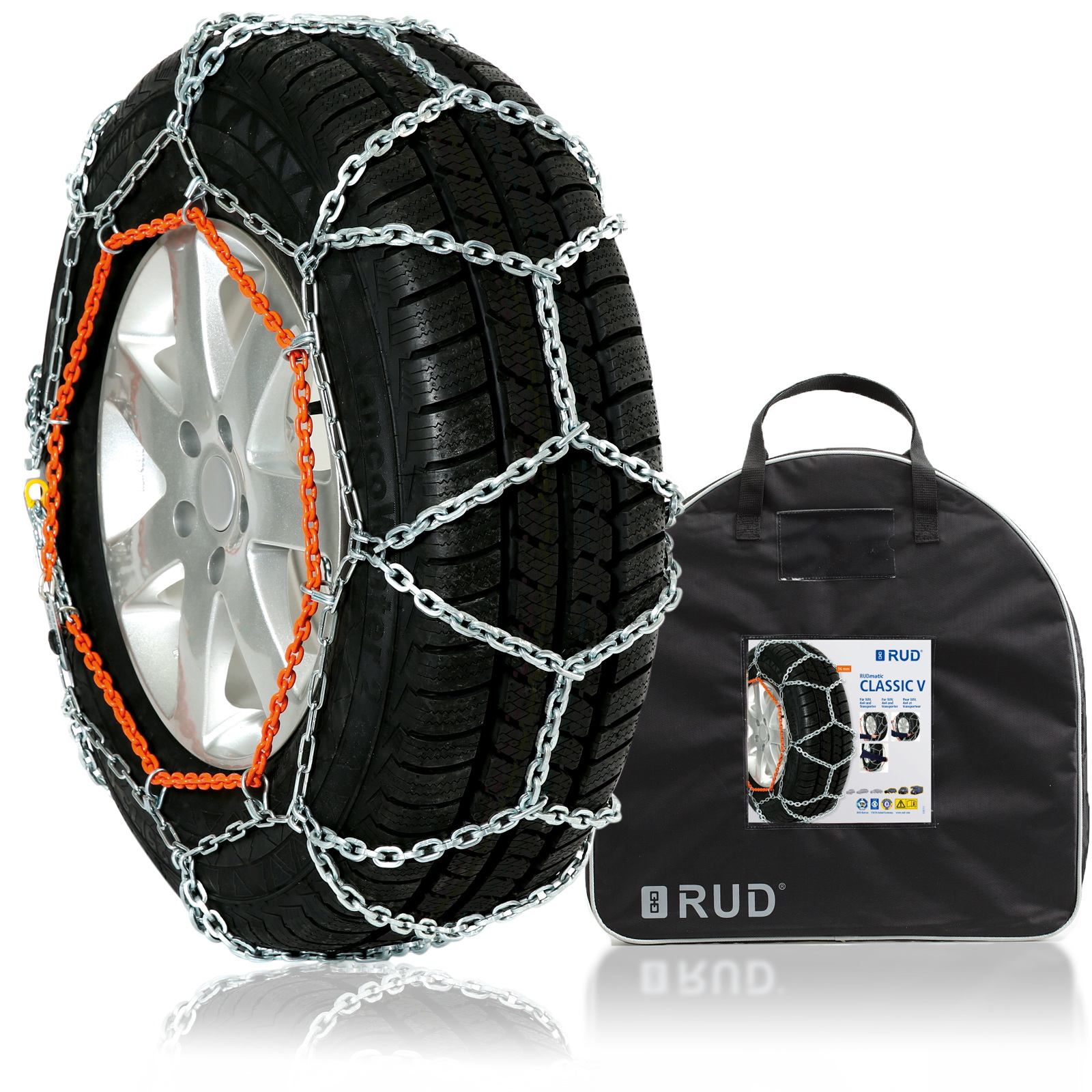 Schneeketten/Paar für Reifengröße 275/80-R 22,5 RUD-matic C