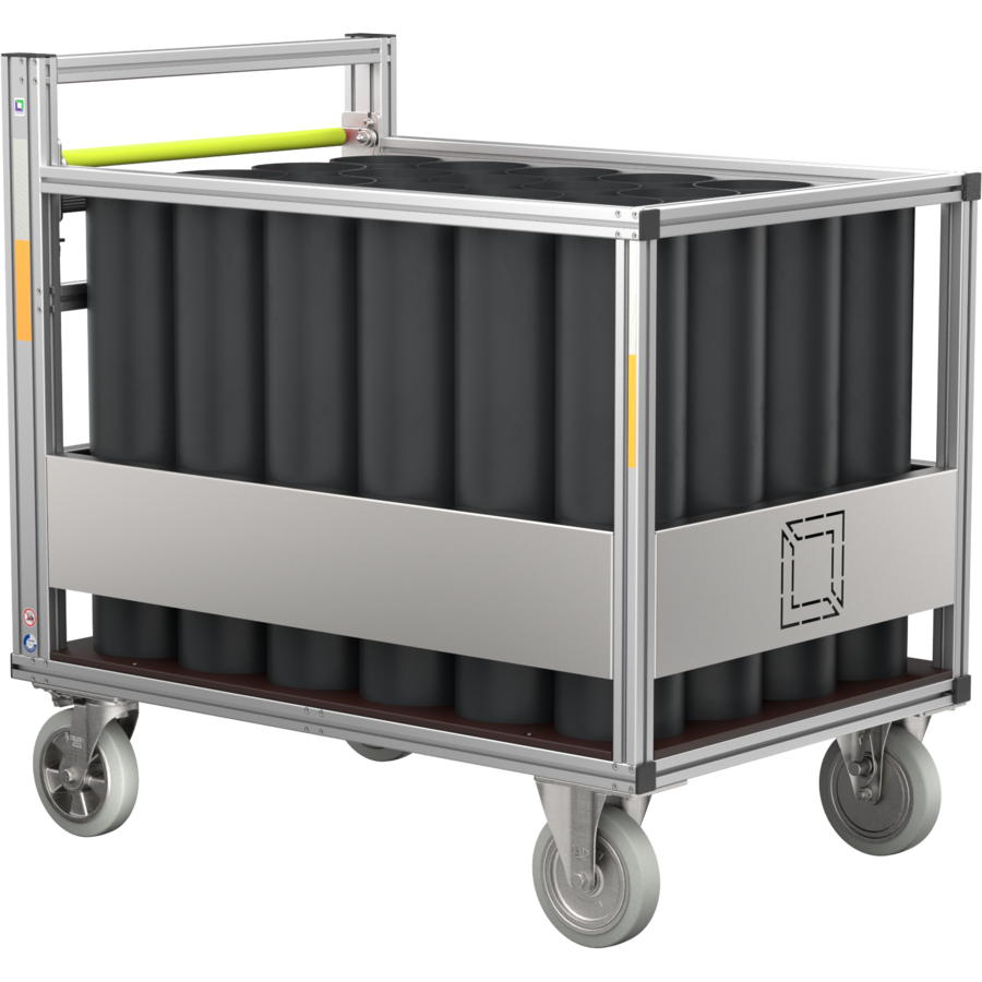 MUNK Rollcontainer für 24 Atemluftflaschen