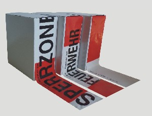 Absperrband TL-97 rot/weiß 250 m lang aus Polyethylen. hochr