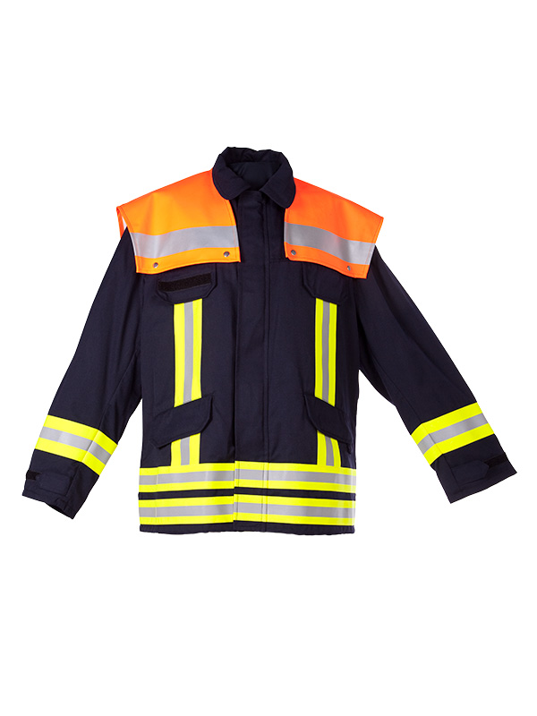 Jacke OBERSTDORF, BW, Koller leuchtorange, 100 % Baumwolle