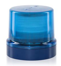 Doppelblitz-Kennleuchte blau NOVA, 9-32 V
