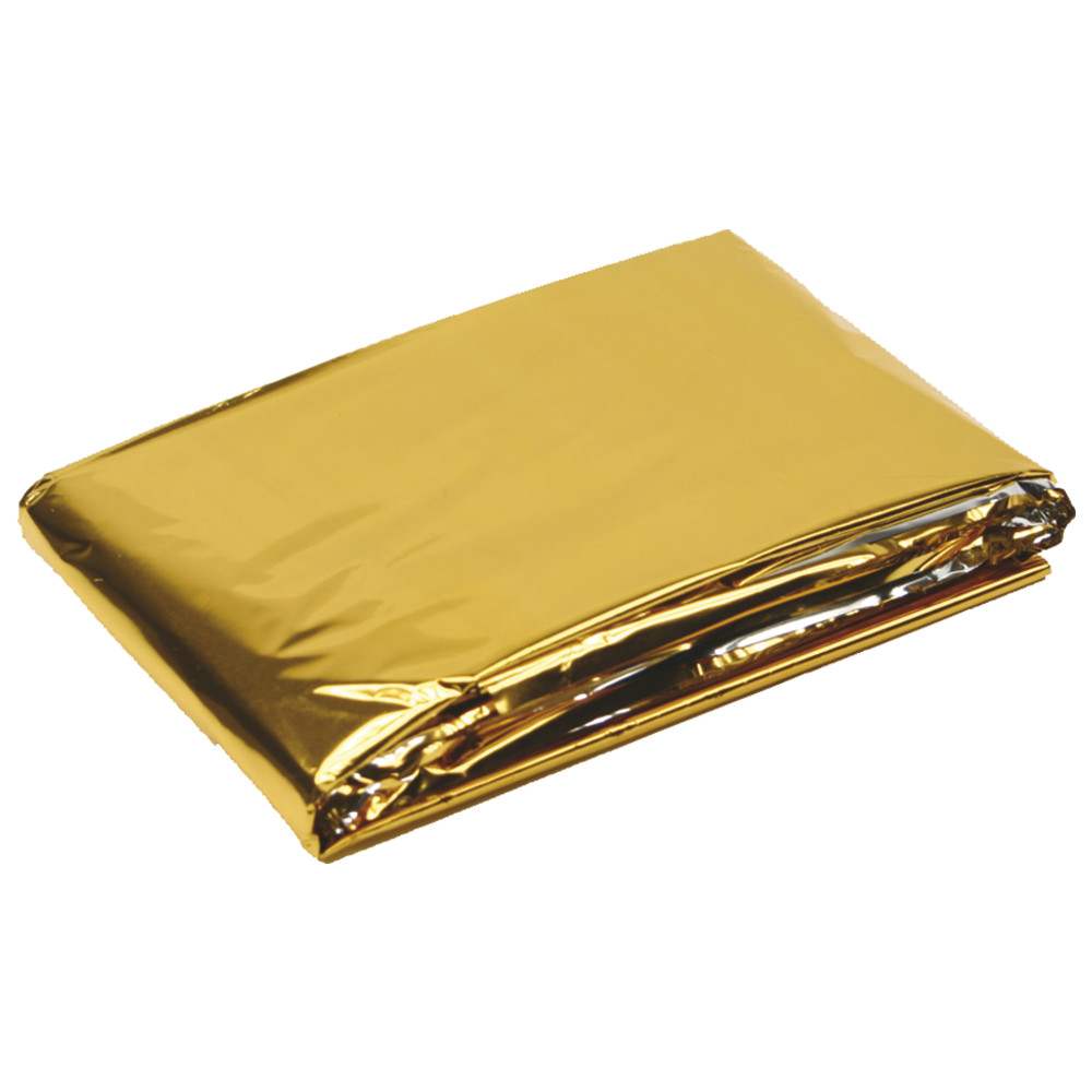 Rettungsdecke, gold/silber alubedampft