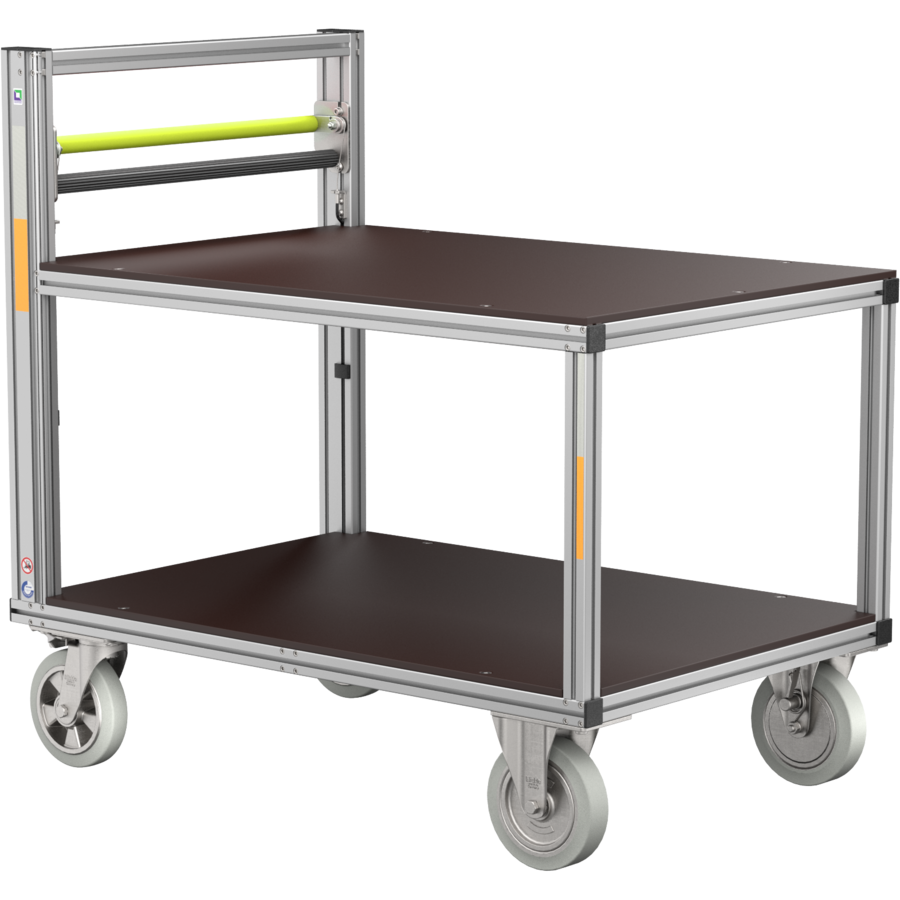 MUNK Universal Rollcontainer mit 2 Plattformen, halbhoch
