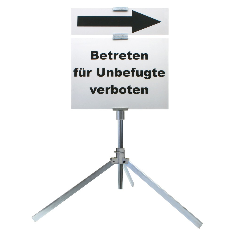 Schilderständer DÖNGES zur Aufnahme von 2 Schildern