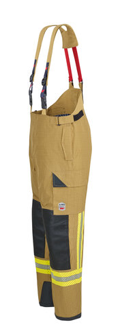 Einsatzhose X-Pro - EN 469:2020, Xr2/Xf2/Y2/Z2, karo sandfarben