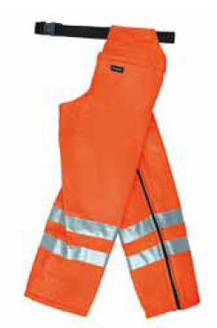 Ringsum-Beinschutz (Beinlinge) leuchtorange nach DIN EN 381-