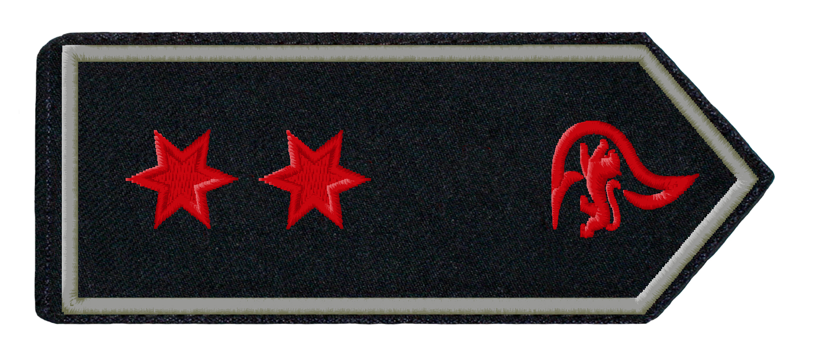 Dienstgrad-Schulterstücke BaWü Brandmeister mit Prüfung (A7)