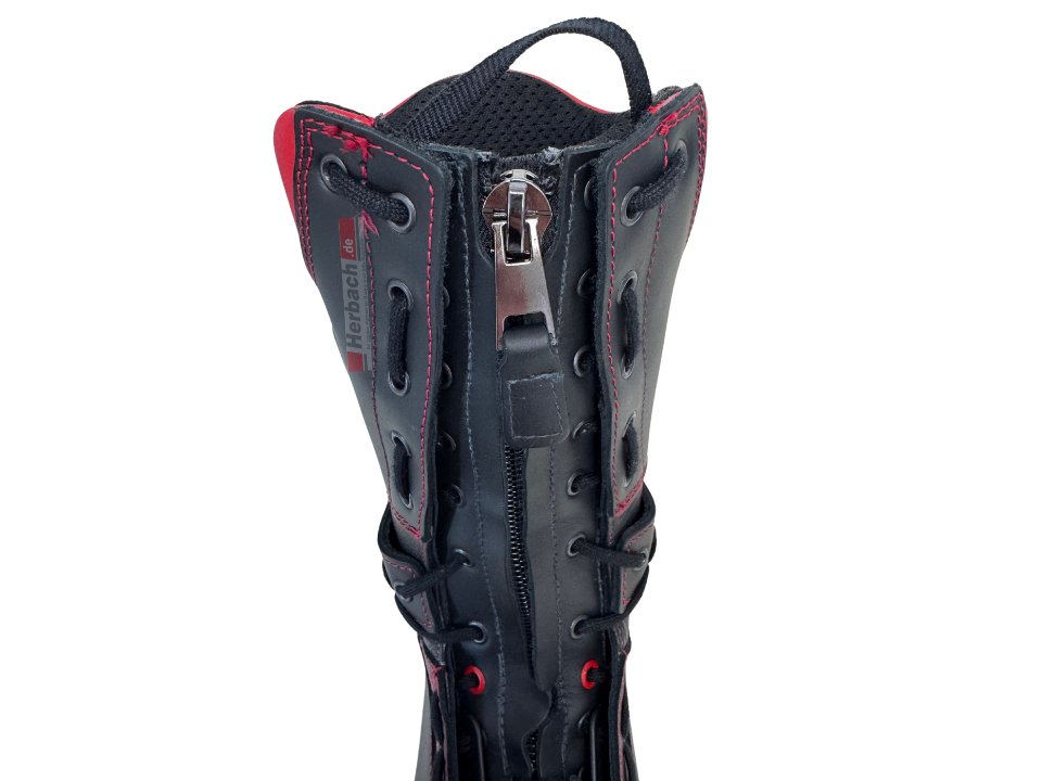JOLLY-Feuerwehr-Schnürstiefel RED FLAME 9352/A Reißverschluss/Zipper