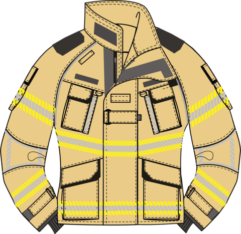 Einsatzjacke X-Pro Dynamic, gold