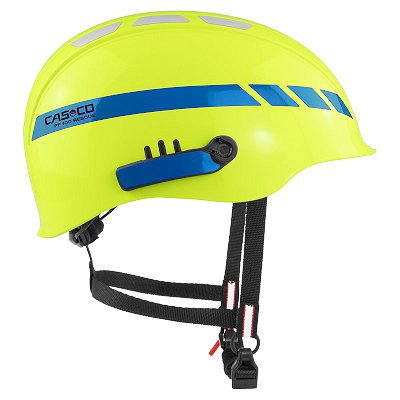 Casco Feuerwehrhelm PF 100 Rescue neon mit blauen Reflektor
