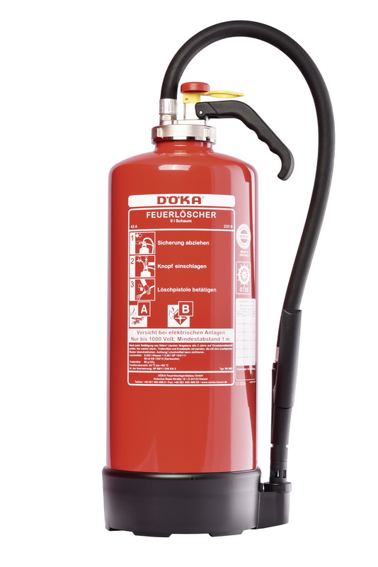 Schaumfeuerlöscher Aufladelöscher DÖKA SK 9 BS ECO, 12 LE