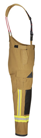 12-6053-rechts Einsatzhose X-Pro - EN 469:2020, Xr2/Xf2/Y2/Z2, sandfarben