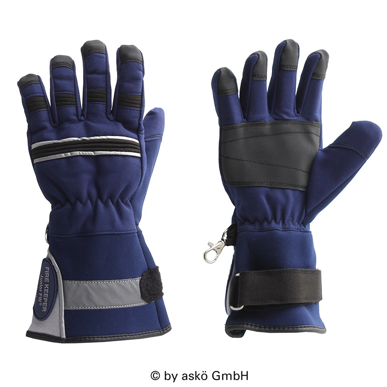 Askö Jugendfeuerwehrhandschuh FIRE-KEEPER JUNIOR, blau
