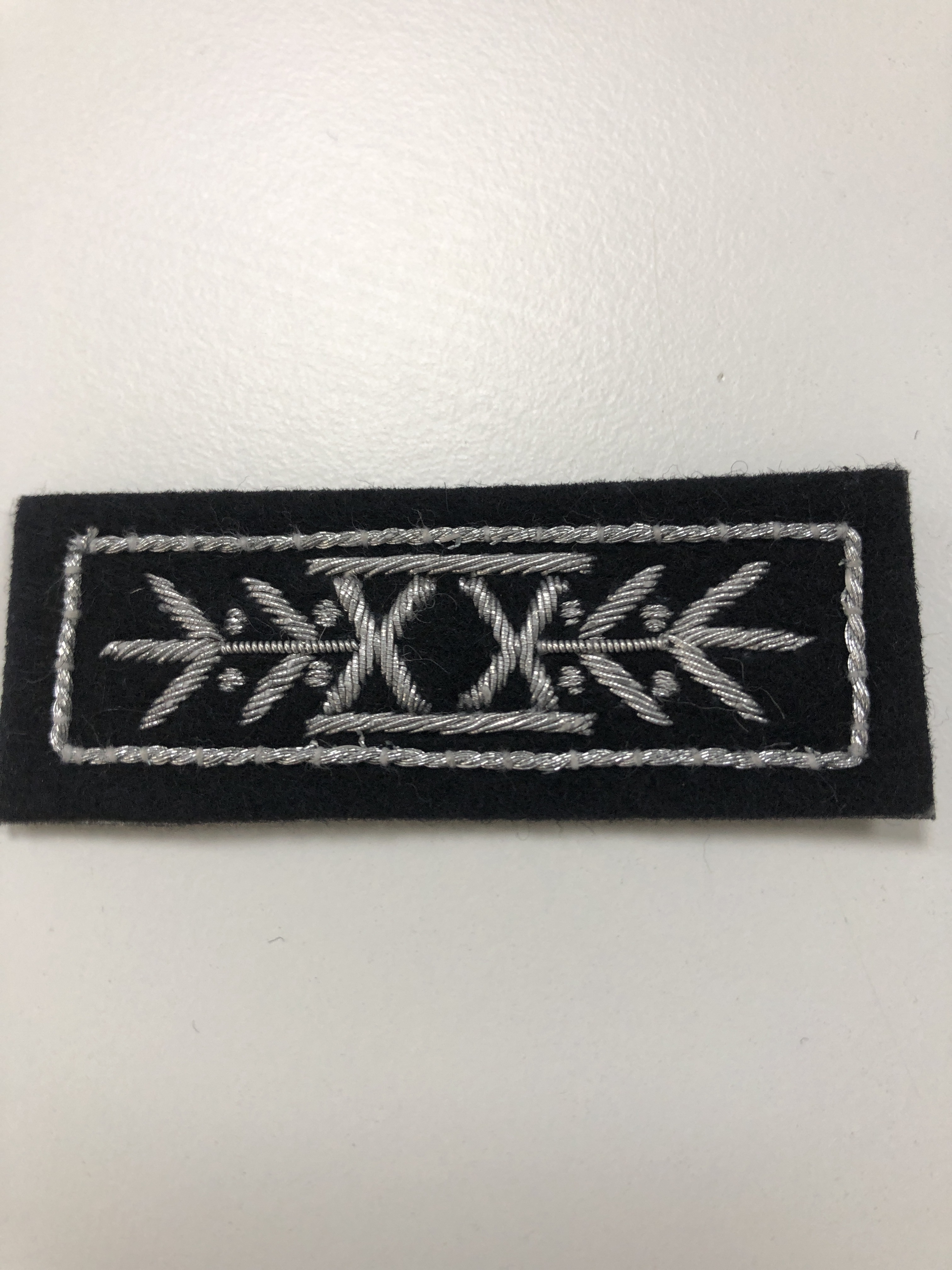 Bayern Abzeichen für 20-jährige Dienstzeit handgestickt