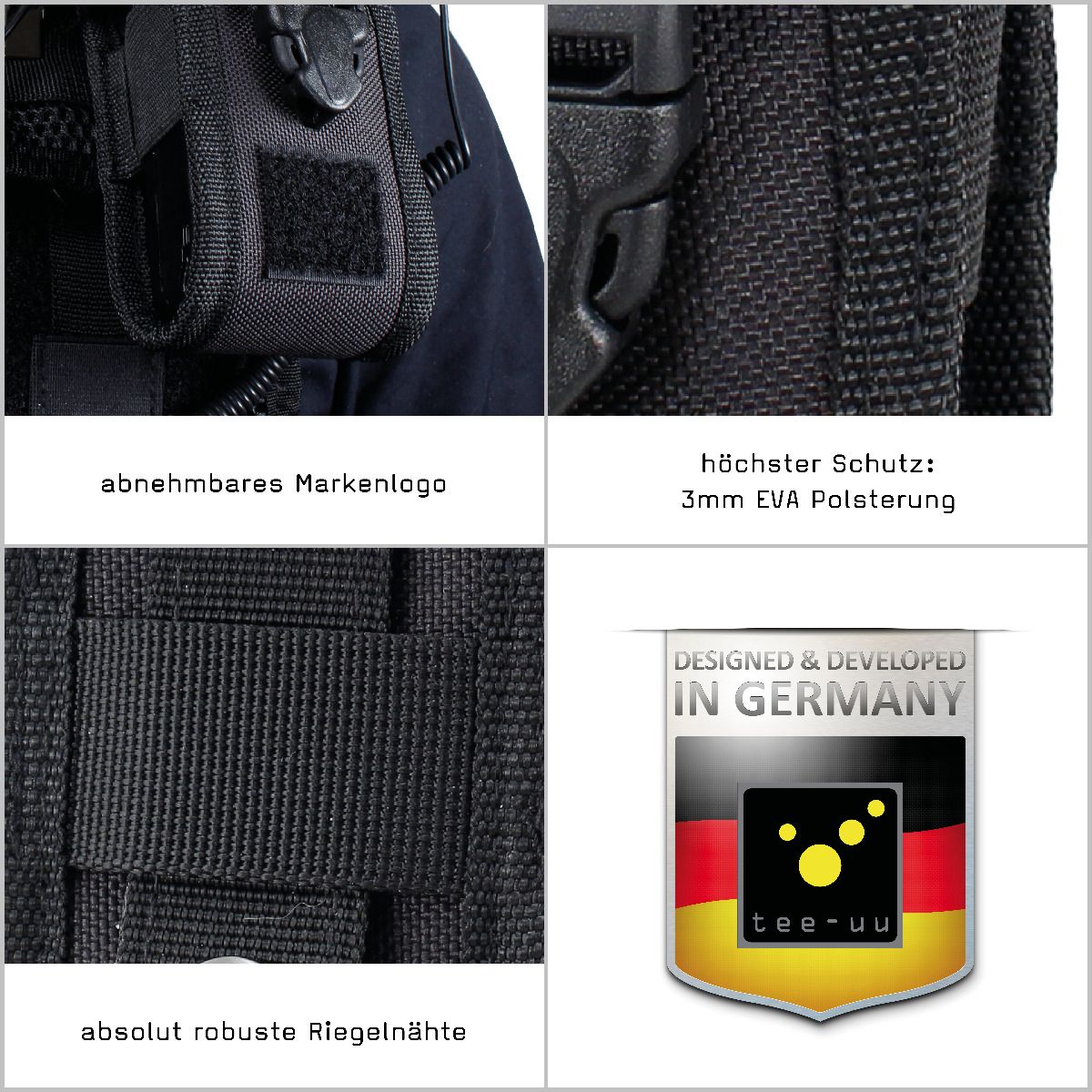 TEE-UU COM TAC Digitalfunk-Holster MOLLE/PALS