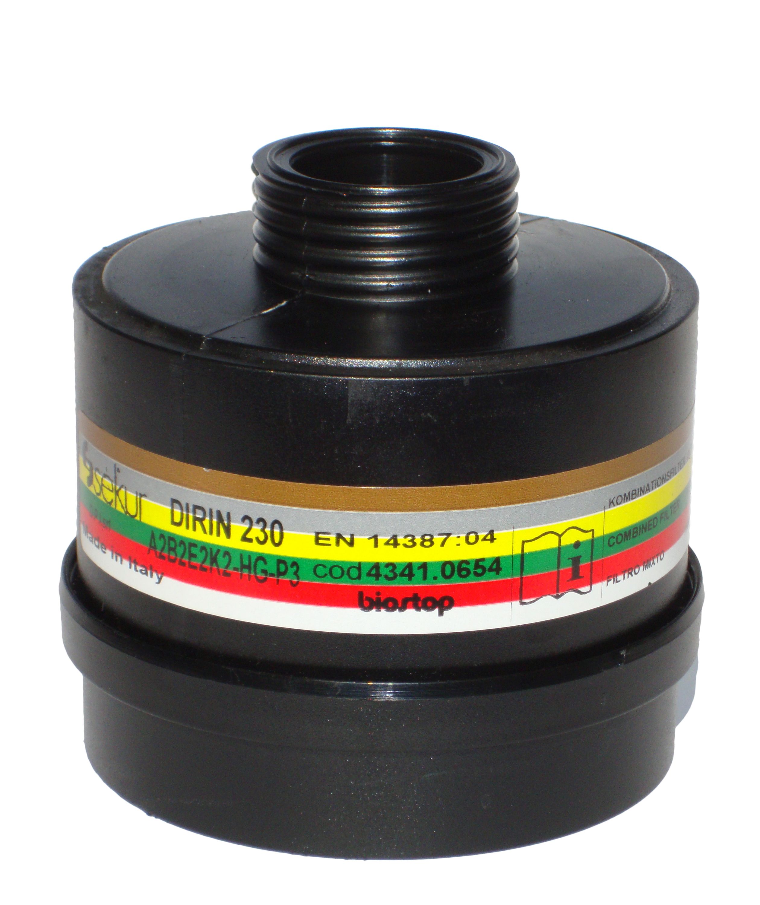 Mehrbereichs-Kombifilter DIRIN 230 A2B2E2K2Hg-P3R D