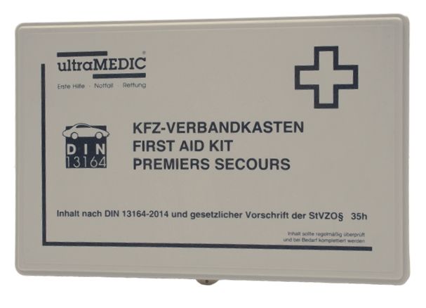 ultraTRAFFIC Kfz-Verbandkasten DIN 13164, Kunststoff