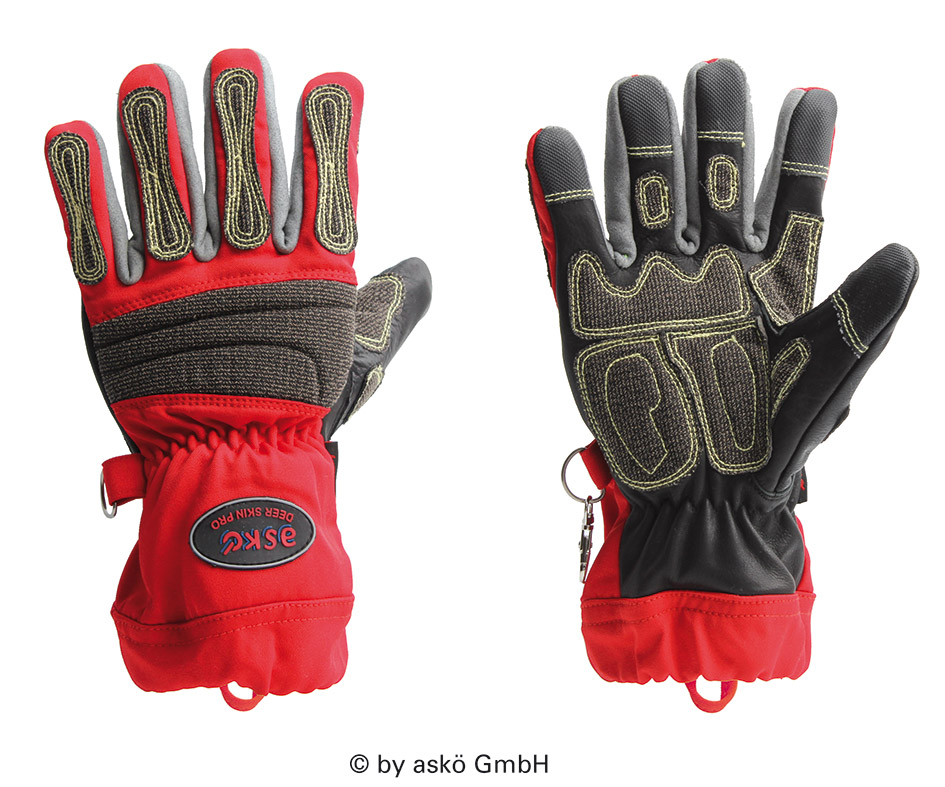 Askö THL-Handschuh DEER SKIN PRO, rot
