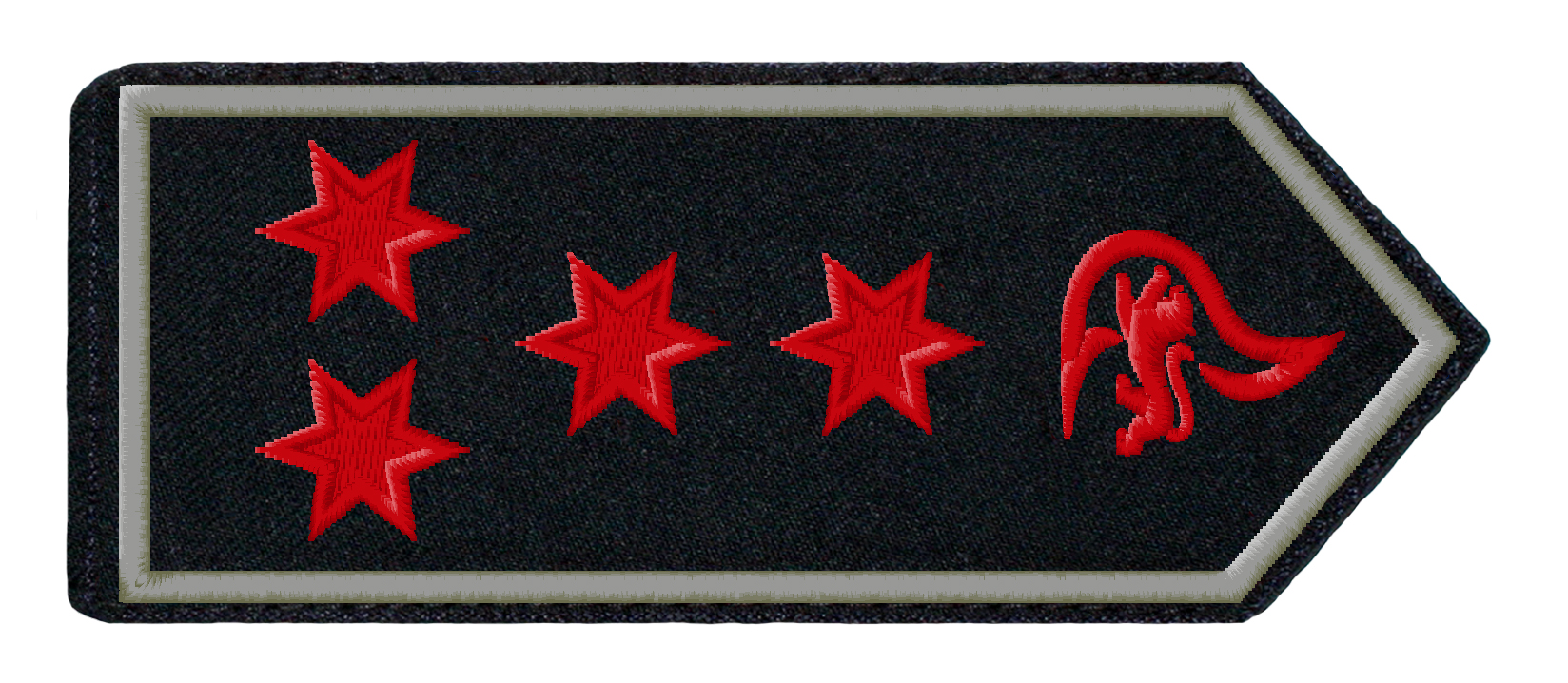 Dienstgrad-Schulterstücke BaWü Hauptbrandmeister (A9)