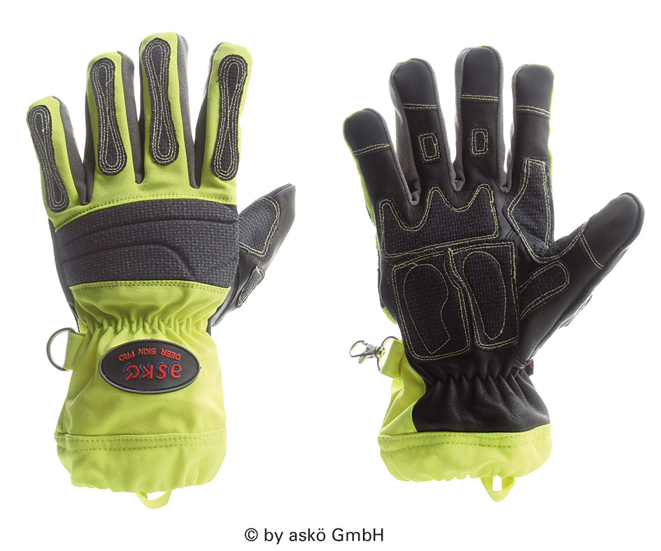 Askö THL-Handschuh DEER SKIN PRO, neon-gelb