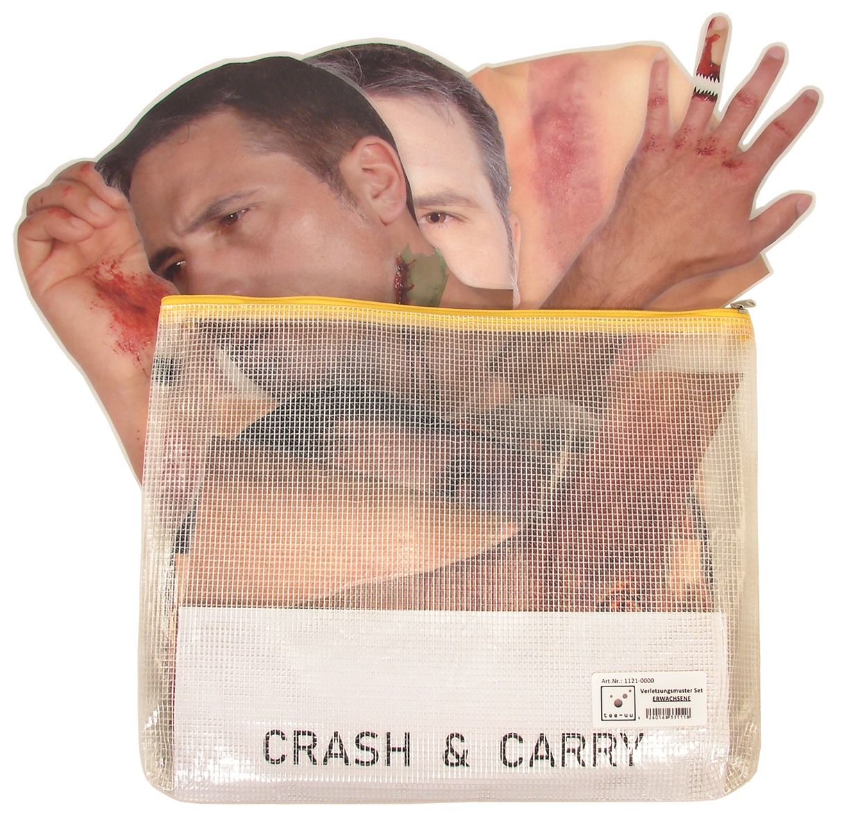 TEE-UU Verletzungsmuster-Set für Übungspuppe CRASH & CARRY