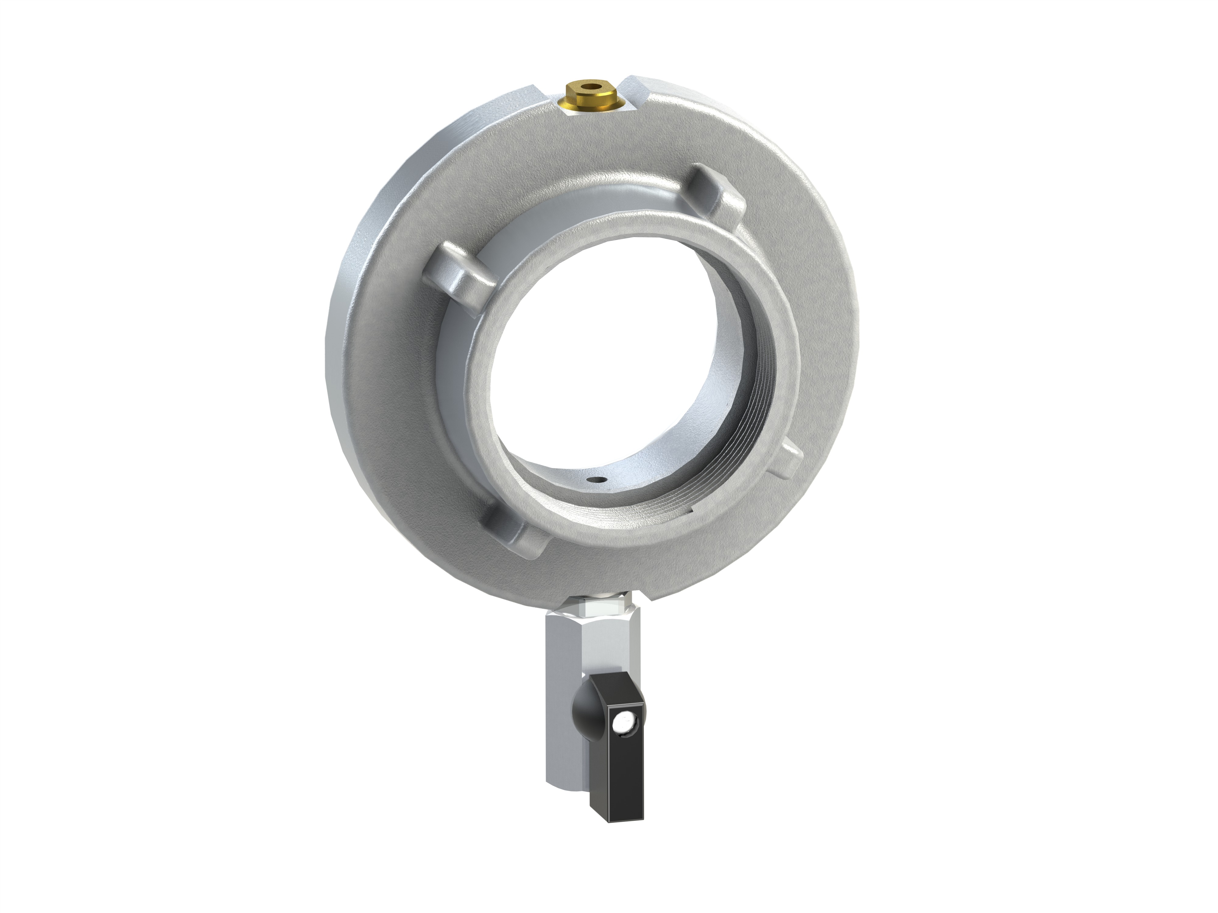 Festkupplung LM, B-2½ Zoll IG, mit seitlichem Kugelhahn DN 5