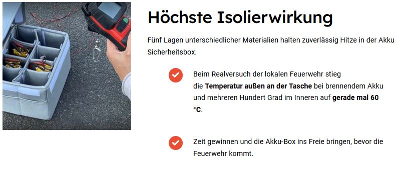 VLITEX Akku Sicherheitsbox