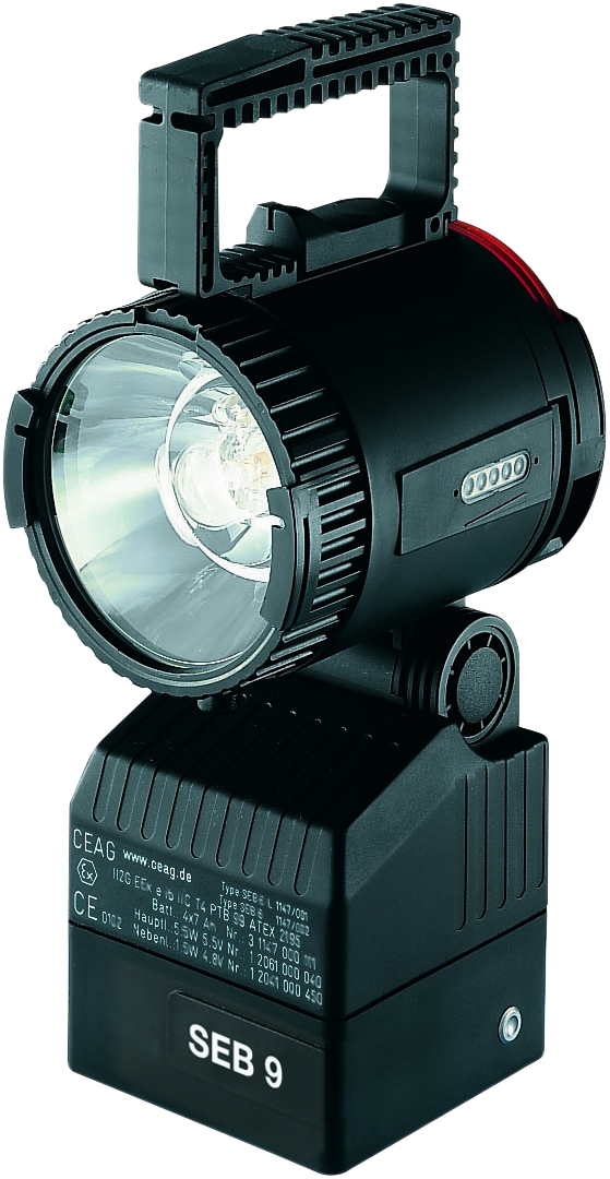 Halogen-Handscheinwerfer SEB 9 nach DIN 14642 ex-geschützt