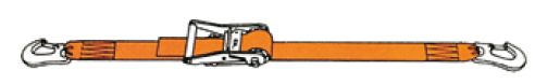 Zurrgurt/Spanngurt EN 12195-2, mit Karabinerhaken, 2-teilig