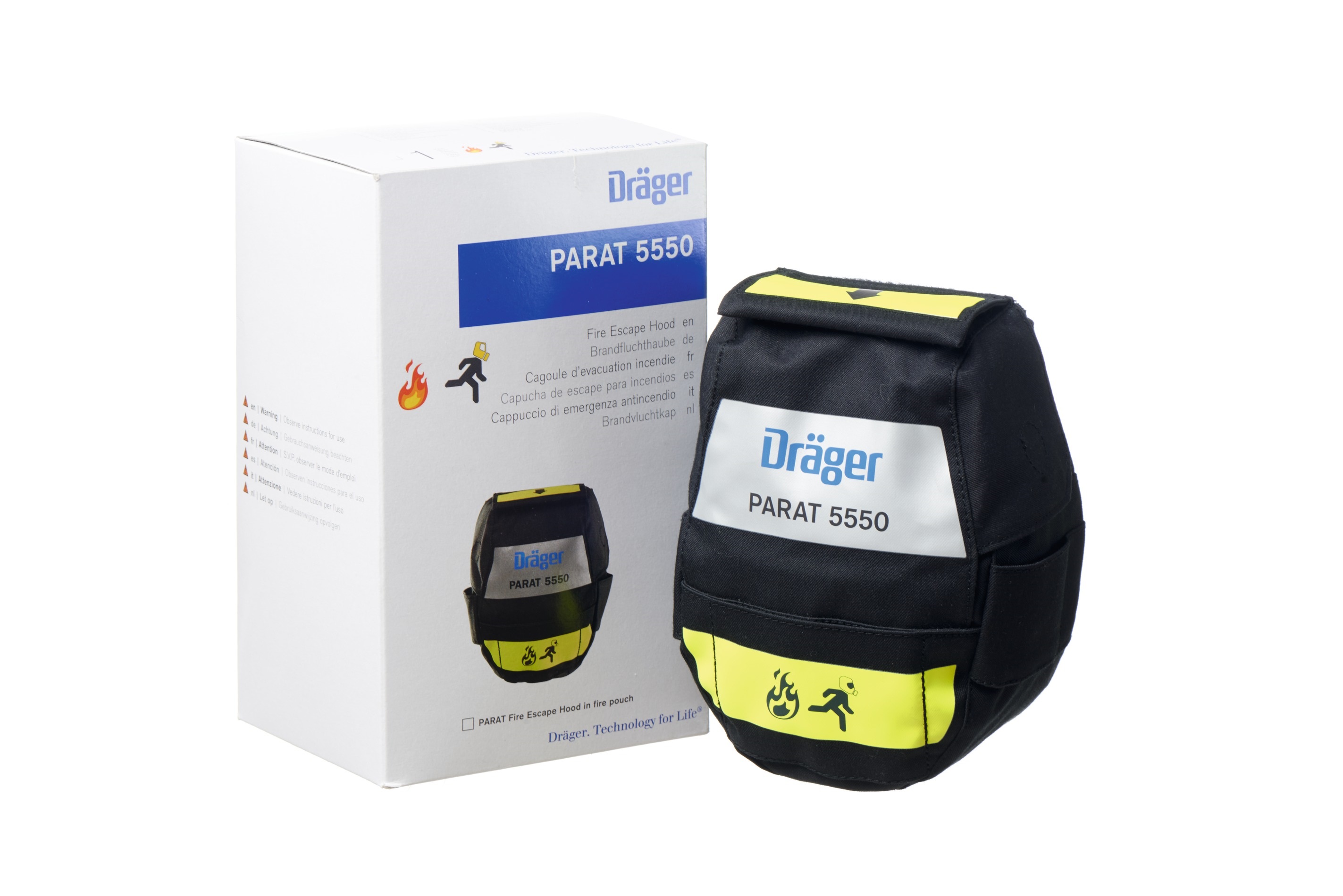 Set DRÄGER PARAT 5550 Fluchthaube kpl. mit Holster