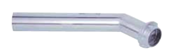 Edelstahl-Auslaufrohr DN 50 - TW-VK 50, 300 mm lang