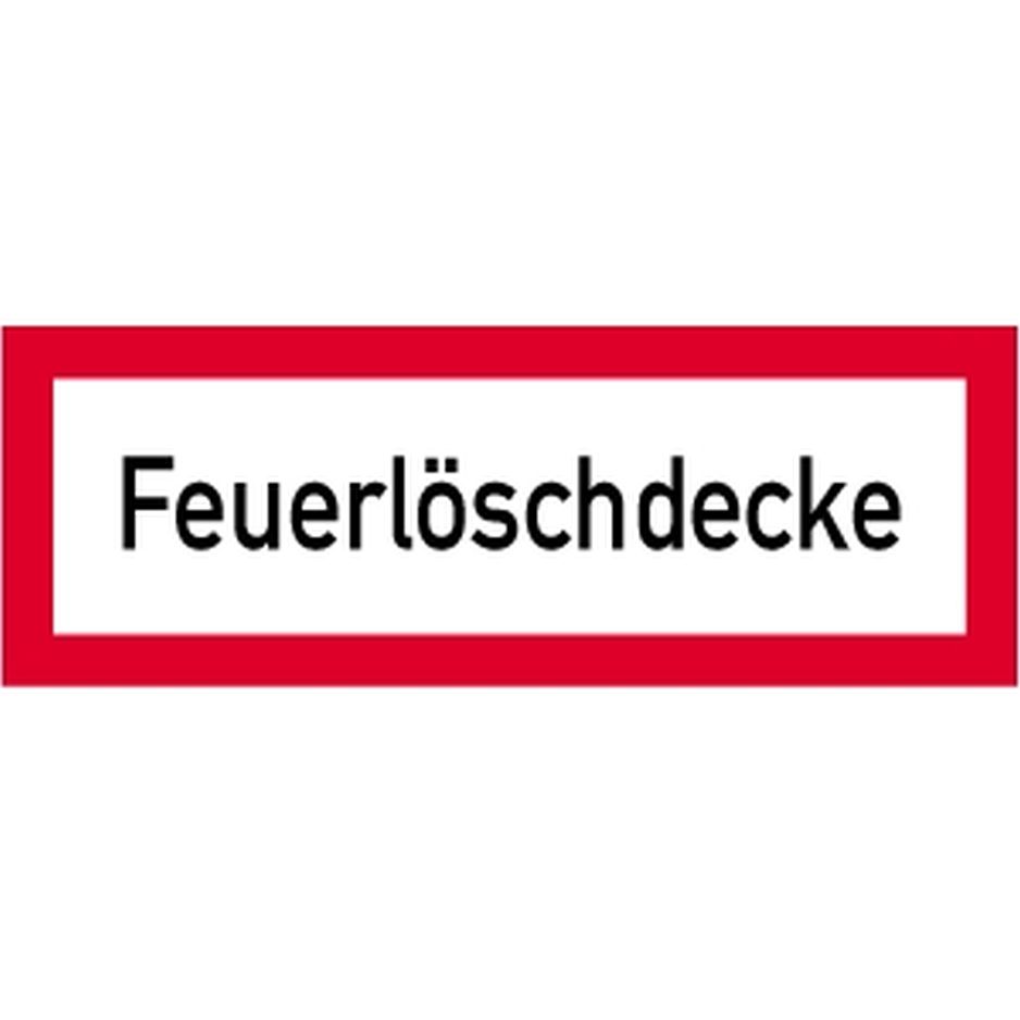 Brandschutzzeichen Feuerlöschdecke 297x105mm Folie