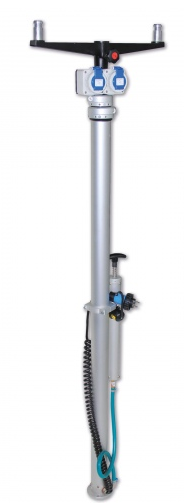 MUNK Lichtmast 4 m für Rollcontainer Strom-Licht